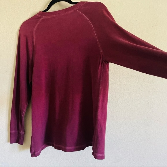 Old Navy Maternity crew neck sweater size Small burgundy open sides casual wear - Picture 2 of 7
